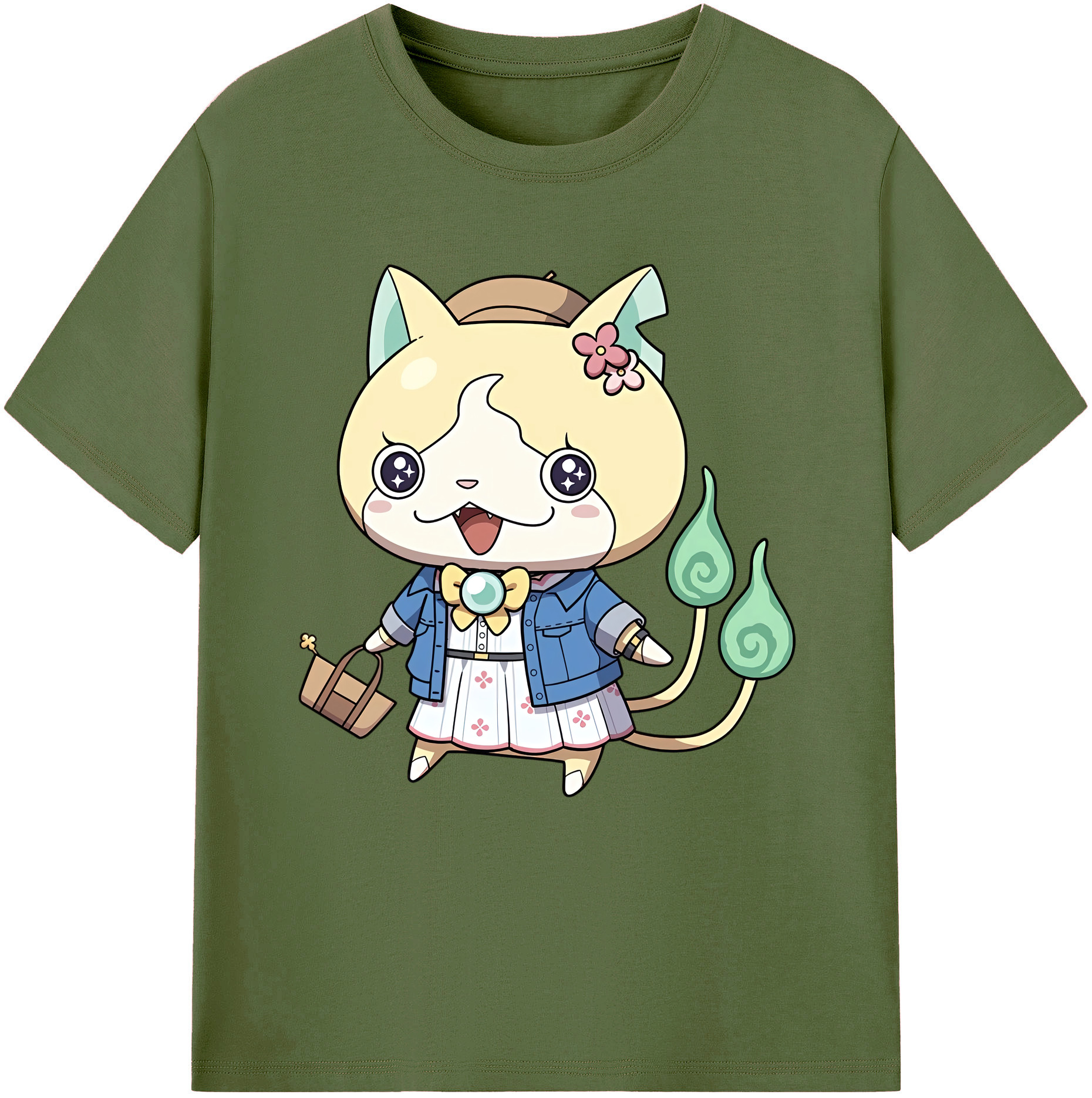 （画像用） 妖怪ウォッチ Yo-kai Watch 綿100％半袖Tシャツ（フロントプリント）